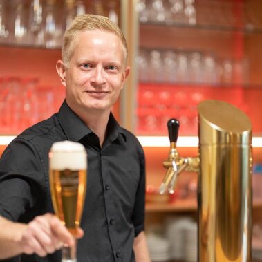 Bier im Restaurant